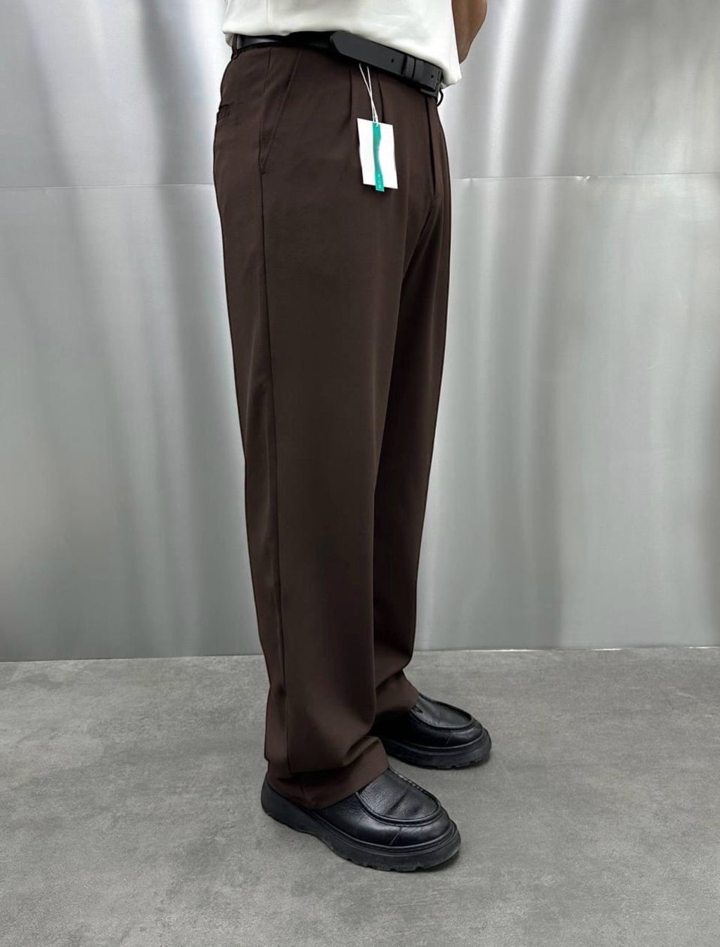 Baggy Kumaş Pantolon Kahve - 20010