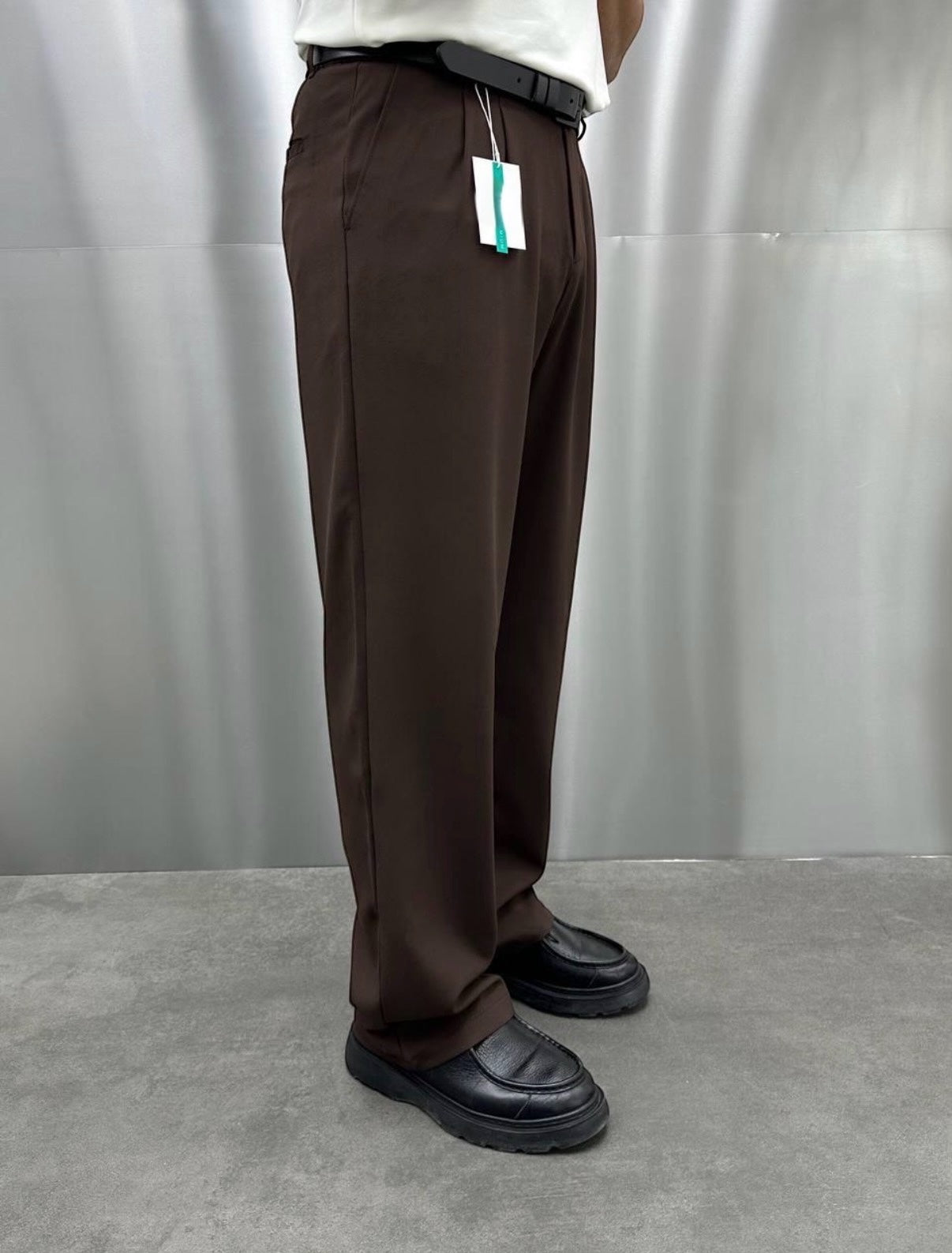 Baggy Kumaş Pantolon Kahve - 20010