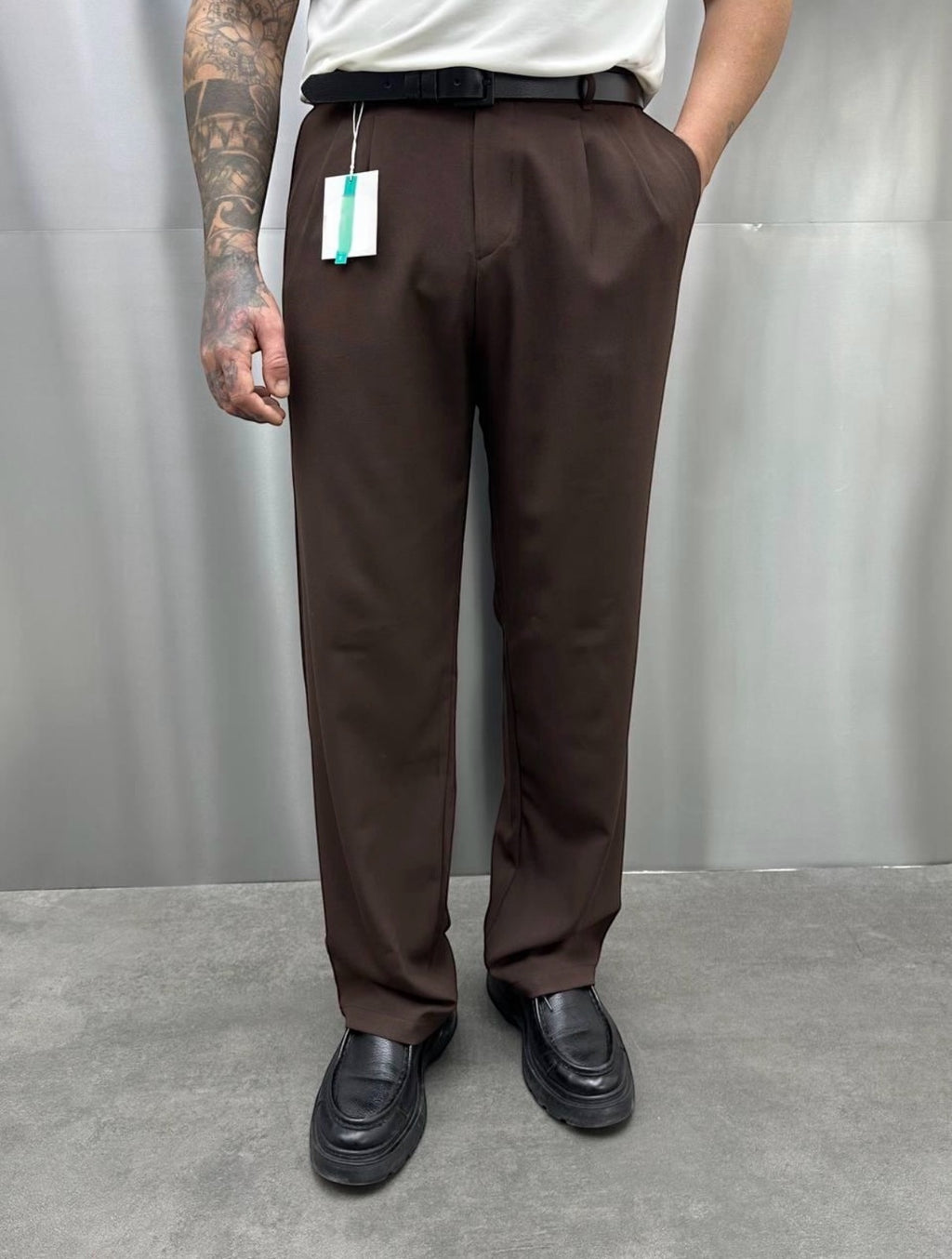 Baggy Kumaş Pantolon Kahve - 20010