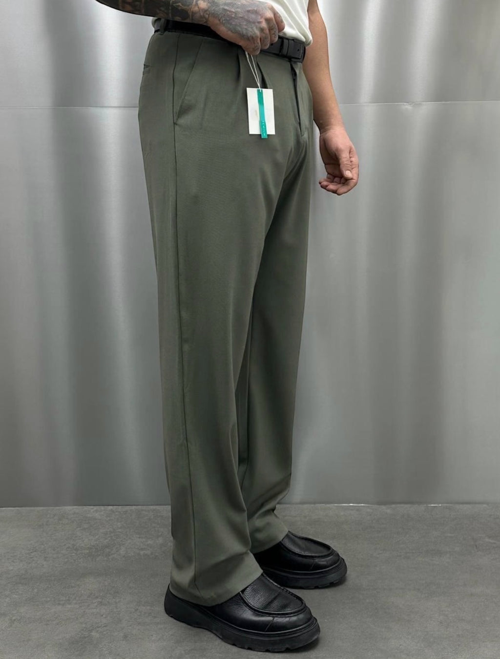 Baggy Kumaş Pantolon Haki - 20010