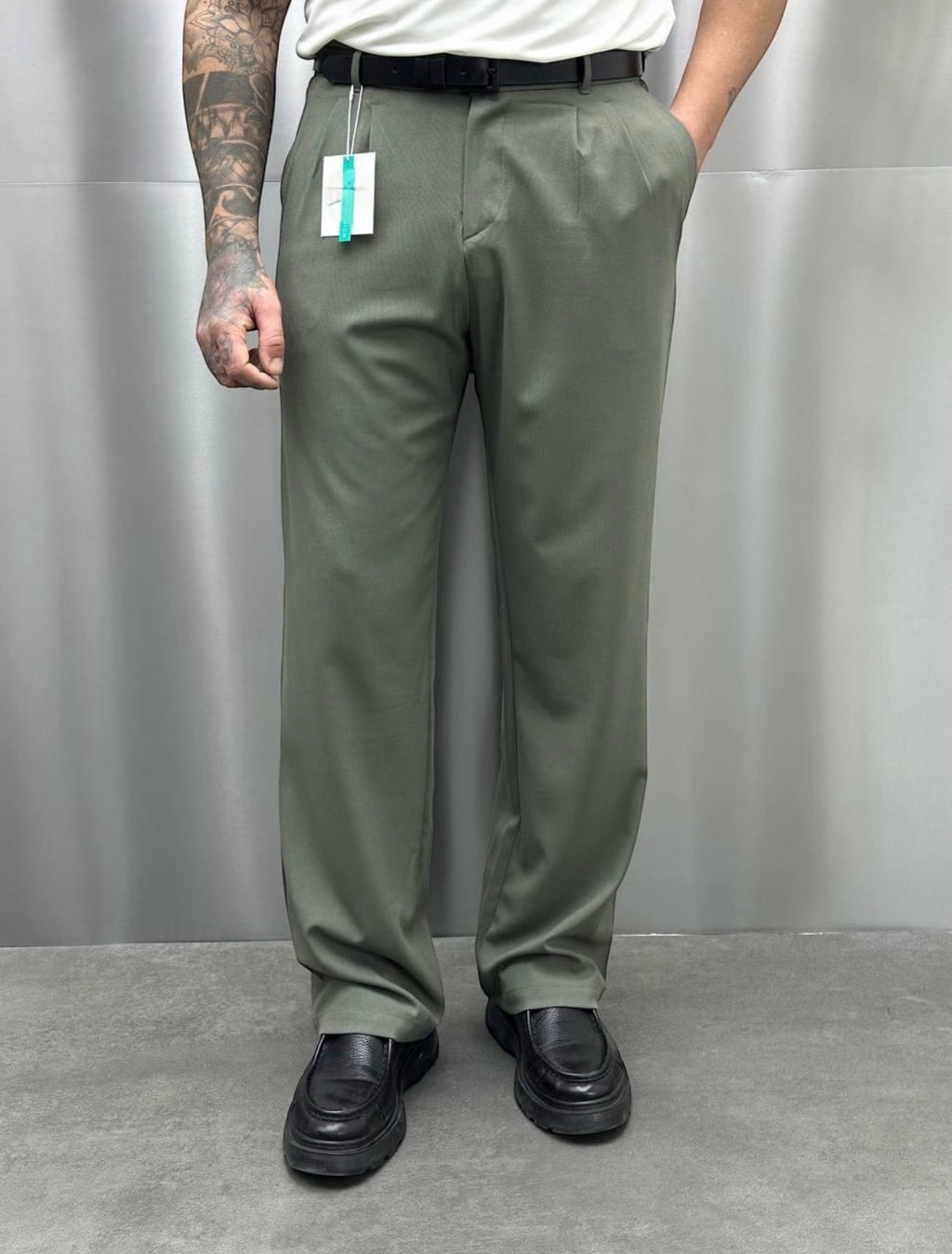 Baggy Kumaş Pantolon Haki - 20010